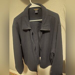 Woolrich Men's 100% wool laine navy blue utility Jacket size XL